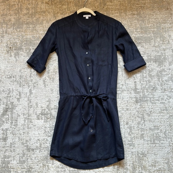 James Perse Dresses & Skirts - Like new!!! James Perse tie waist line  dress.